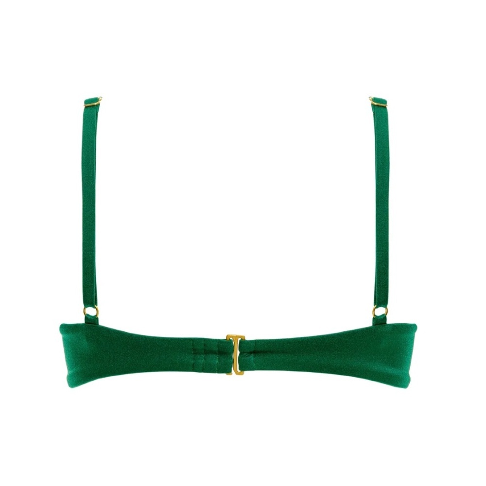 Emerald Green Women's Swim Top - Picture 2 of 6
